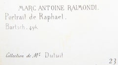 Portrait de Raphael, Heliogravure by Marcantonio Raimondi