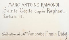 Sainte Cecile d'apres Raphael, Heliogravur von Marcantonio Raimondi