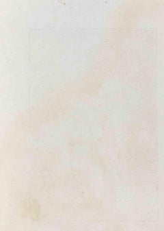 Saint Paul tenant une épée dans son...-Etiquette de Marcantonio Raimondi-16ème siècle