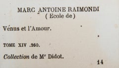 Venus y el Amor I, Heliograbado de Marcantonio Raimondi