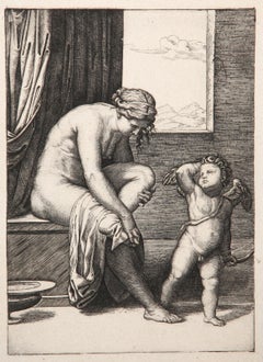 Venus sortie du Bain, Heliogravure by Marcantonio Raimondi