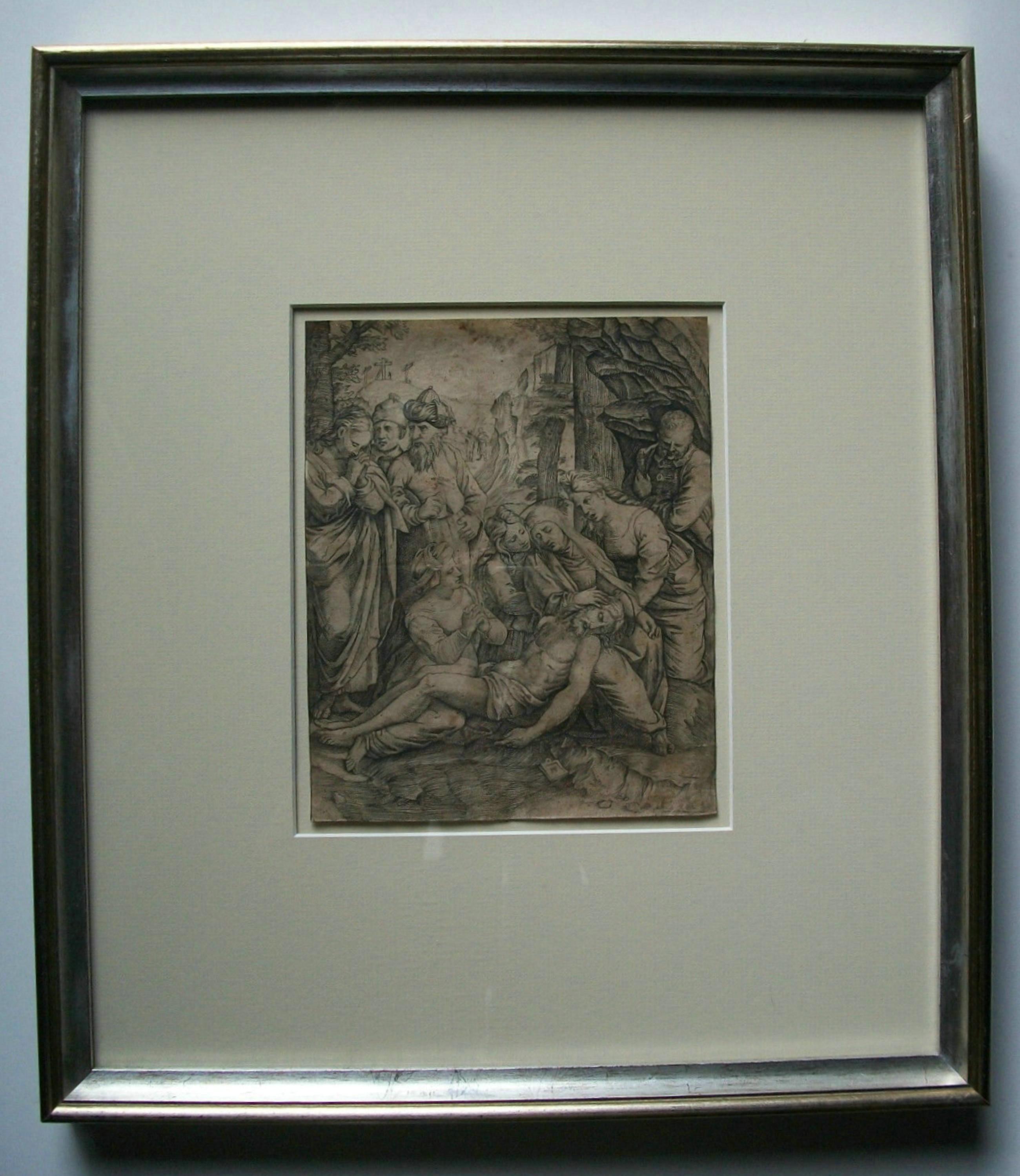 Marcantonio Raimondi „Pupil of, Antike Gravur, Italien, Mitte des 16. Jahrhunderts (Renaissance) im Angebot