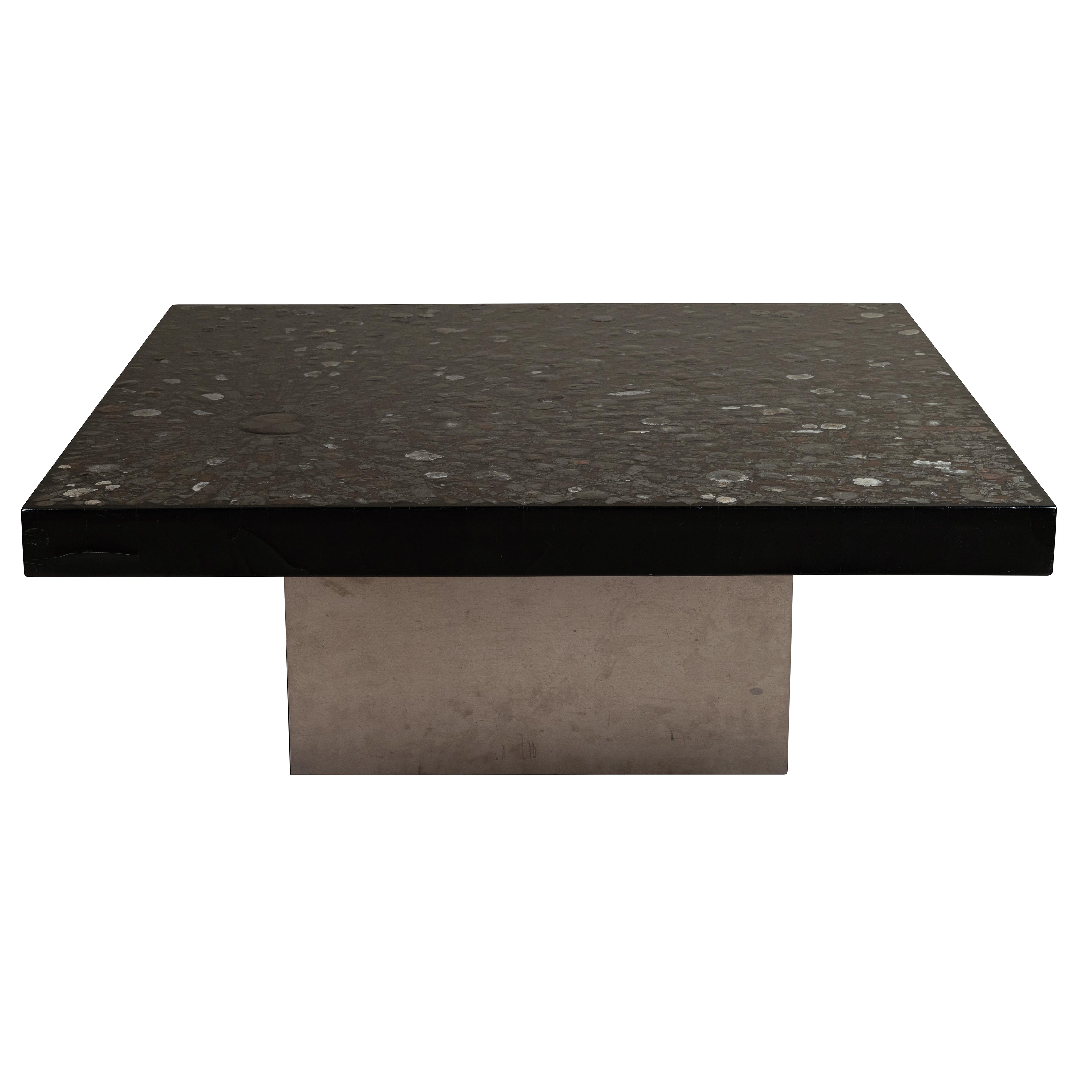 Marcasite coffee table by Jean-claude Dresse
