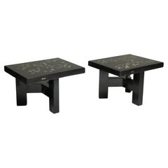 Marcasite Inlay Side Tables by Ado Chale