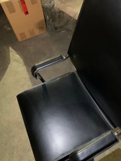 Marcatre Highback Archizoom Black Leather Desk Chair