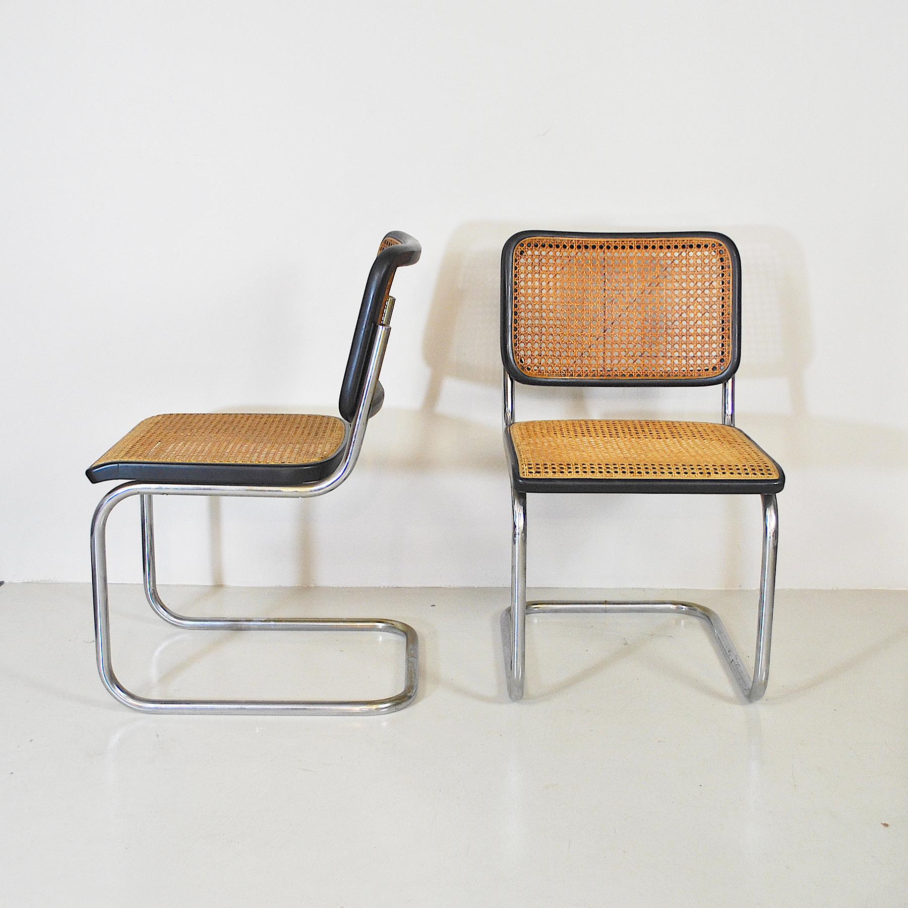 Late 20th Century Marce Breur Midcentury Chairs Model Cesca by Thonet, 1970s