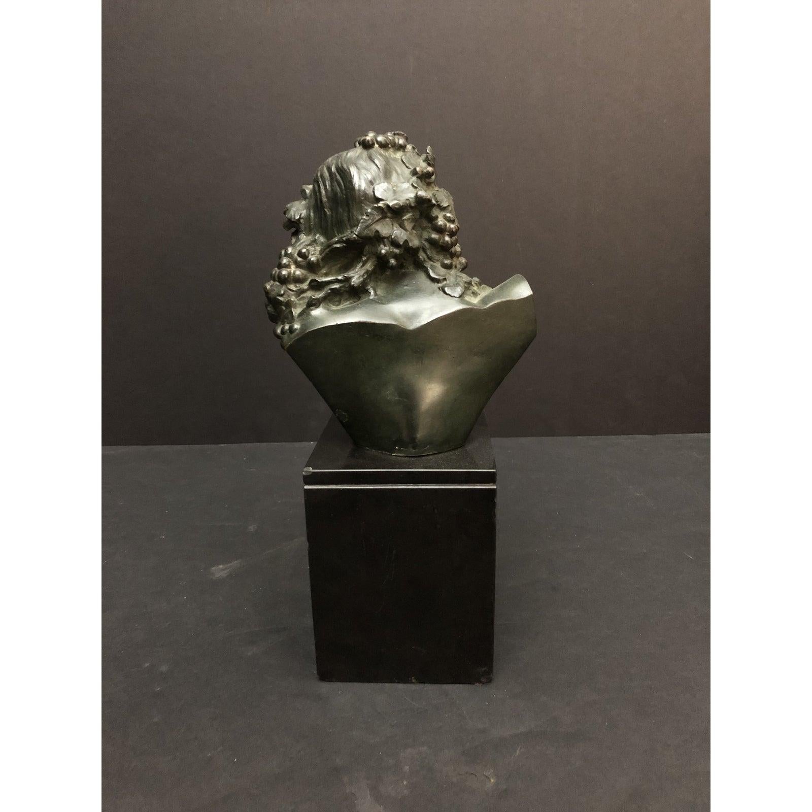 Early 20th Century Marcel-André Bouraine Bronze Bust Sculpture For Sale