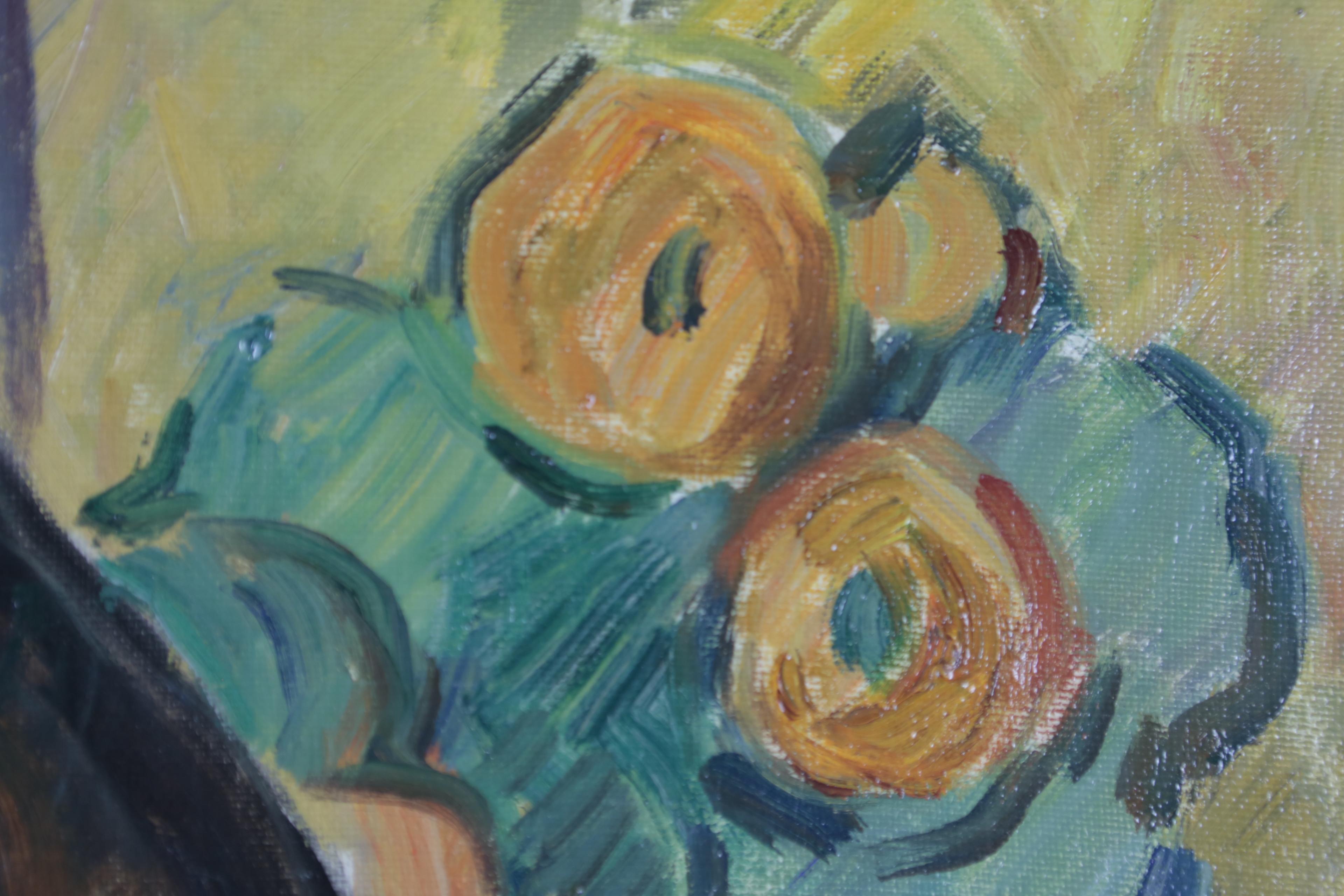 French Marcel Arnaud Oil Painting Still Life, France, Impressionist Style, circa 1900 For Sale