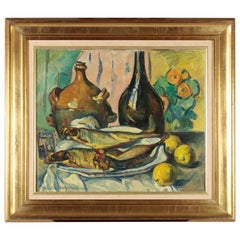 Marcel Arnaud Oil Painting Still Life, France, Impressionist Style, circa 1900