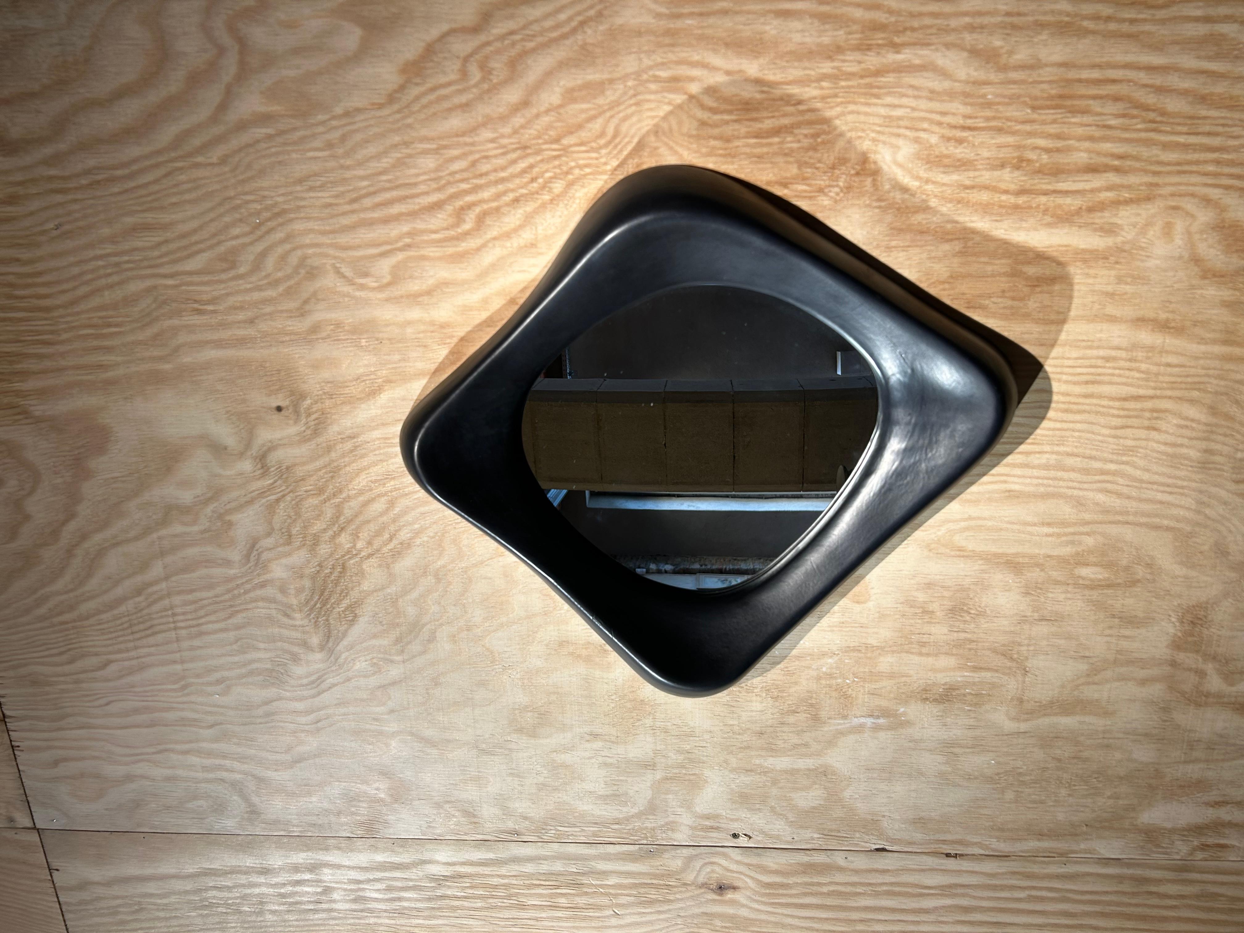 Ceramic Marcel Asselbur mirror 1950 For Sale