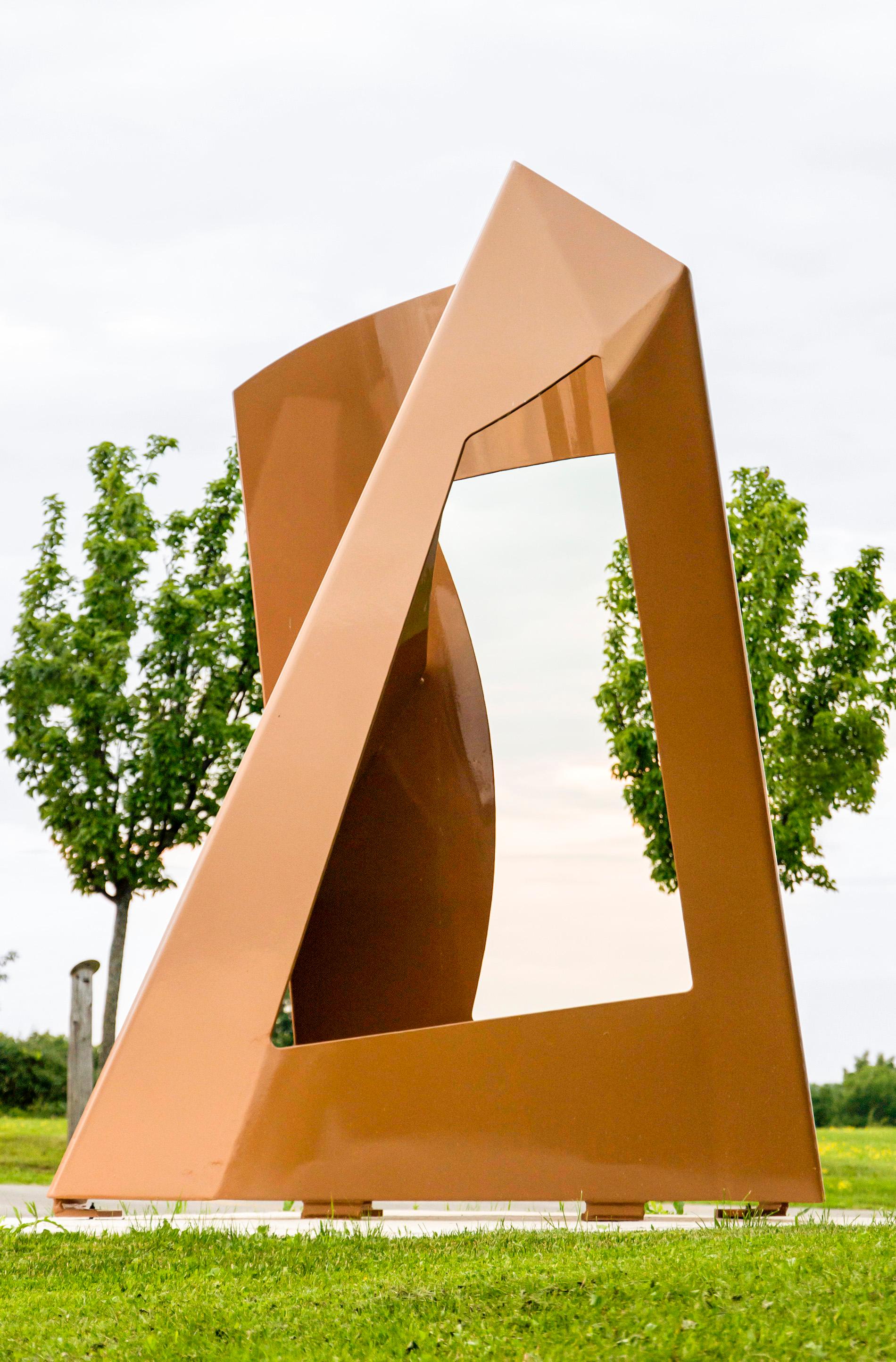 Dream Screens (Paravents du Reve) - large, abstract, outdoor steel sculpture - Contemporary Sculpture by Marcel Barbeau RCA