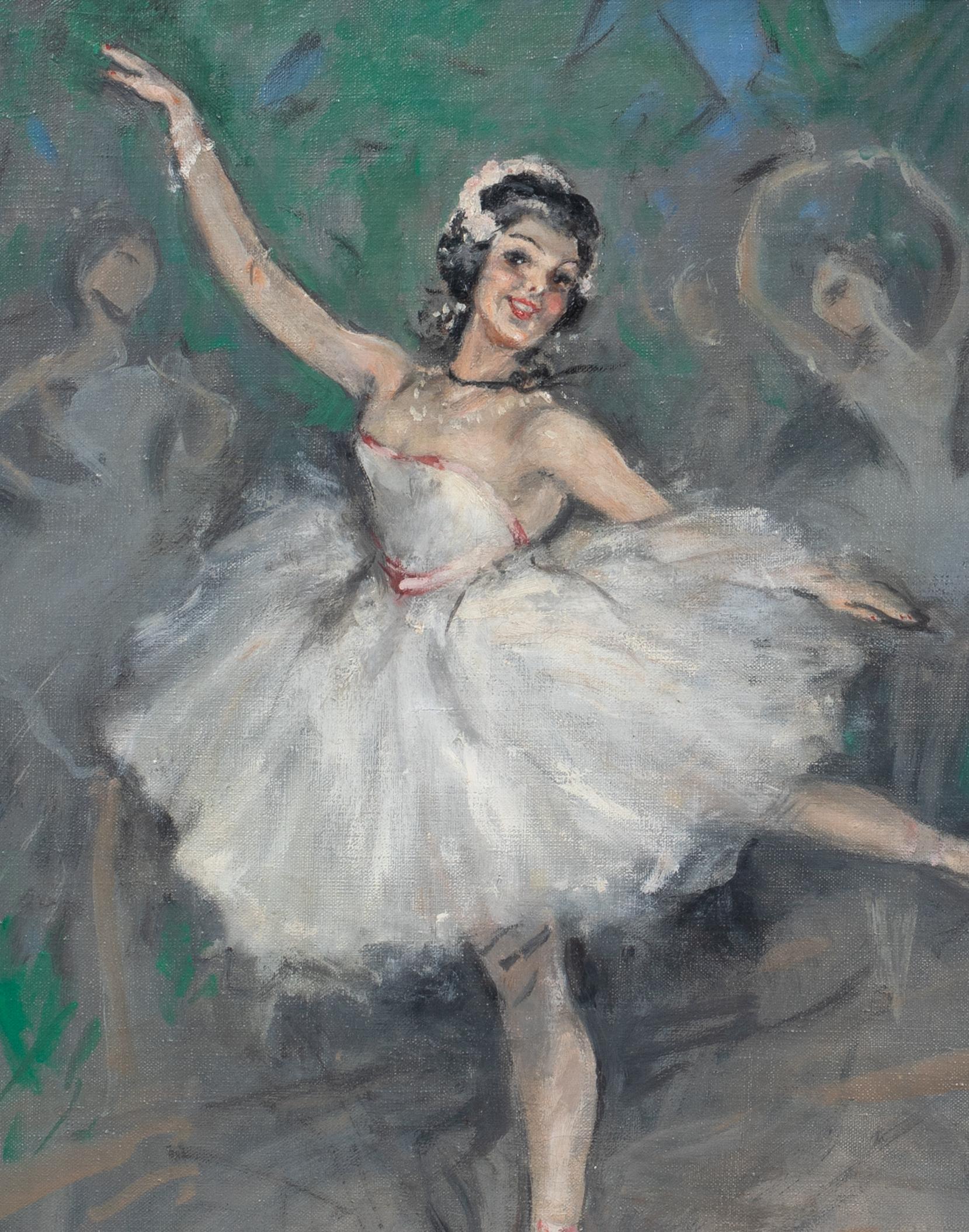Portrait Of A Ballerina, early 20th Century  by Marcel BLOCH (1882-1966) For Sale 2