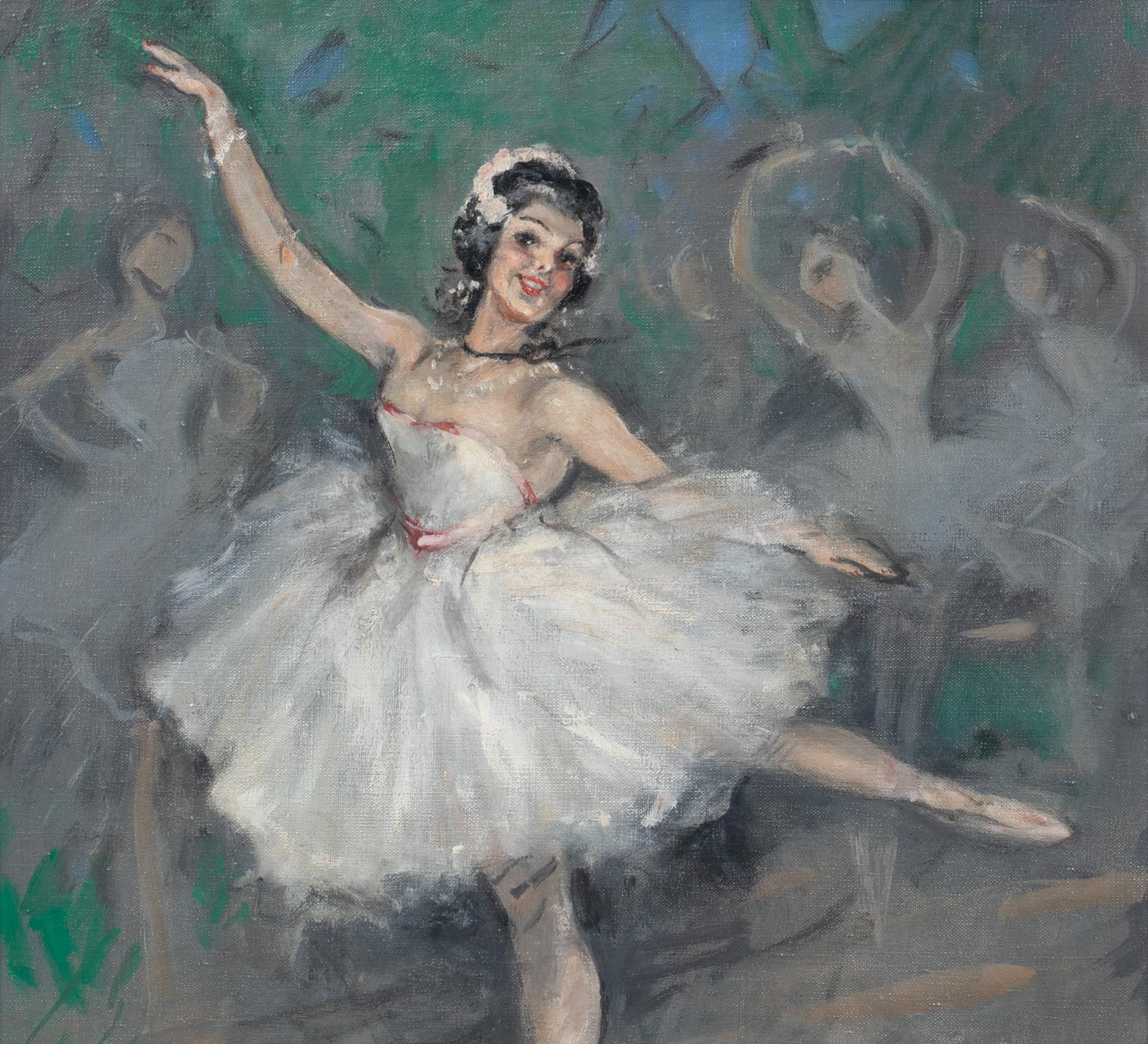 Porträt einer Ballerina, frühes 20. Jahrhundert  von Marcel BLOCH (1882-1966) im Angebot 3