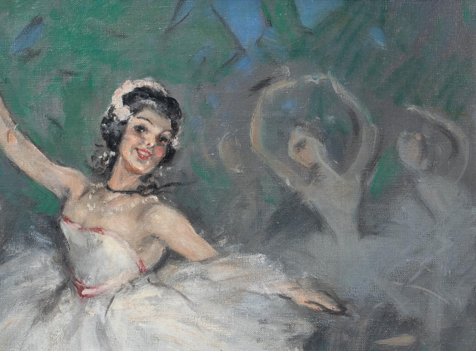 Porträt einer Ballerina, frühes 20. Jahrhundert  von Marcel BLOCH (1882-1966) im Angebot 4