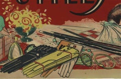 Etrenne Utile original horizontal French vintage poster