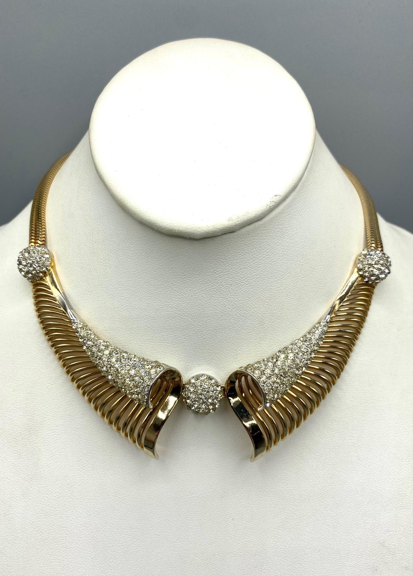 Marcel Boucher 1950s Scroll Collar Necklace 8