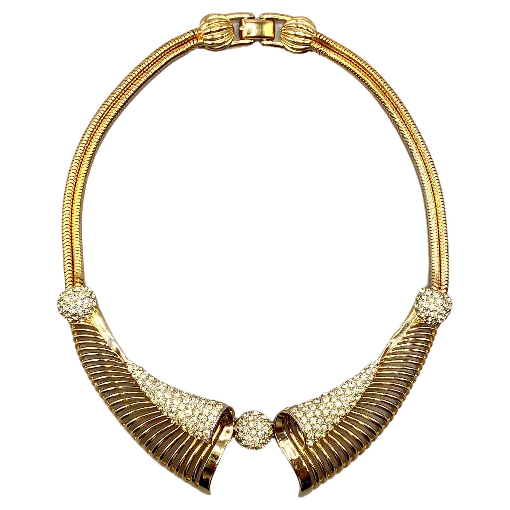 Marcel Boucher 1950s Scroll Collar Necklace