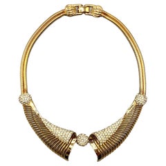 Marcel Boucher 1950s Scroll Collar Necklace