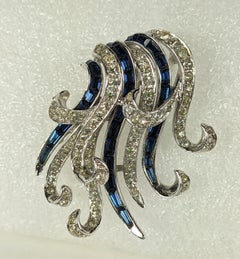 Marcel Boucher Baguette Swirl Brooch