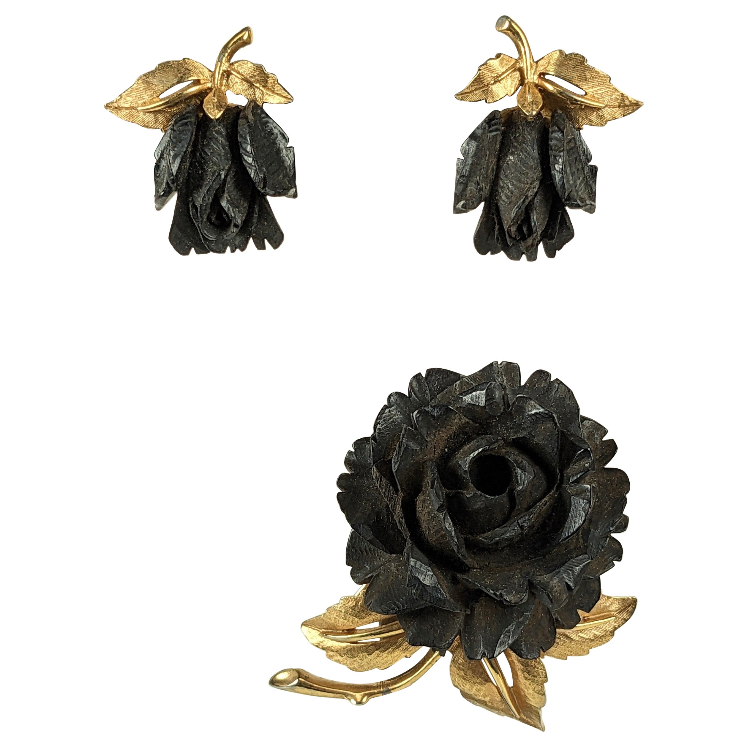 Marcel Boucher Suite de rosas talladas en venta