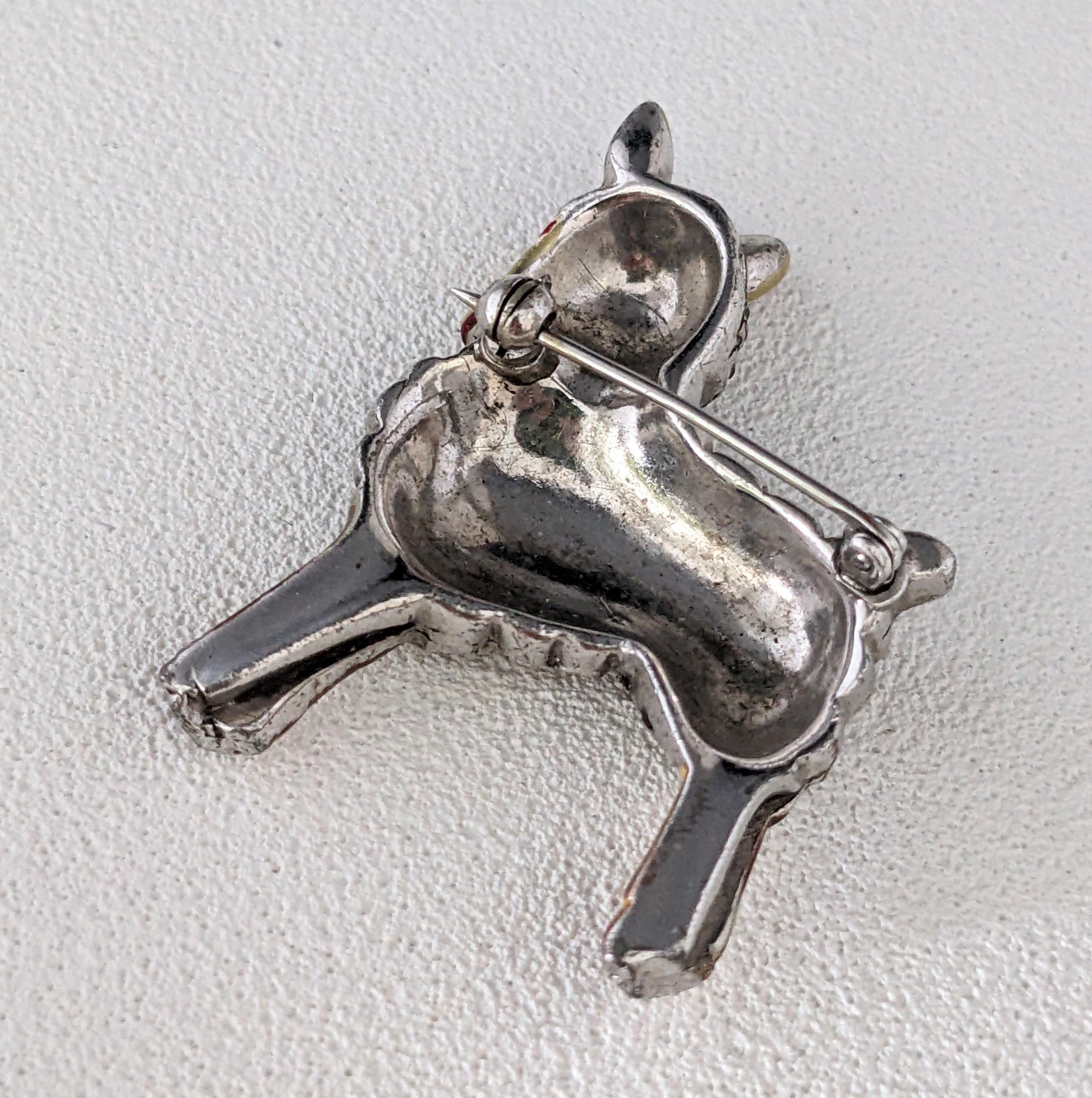 Marcel Boucher Agnello con smalto e pavé in vendita 1