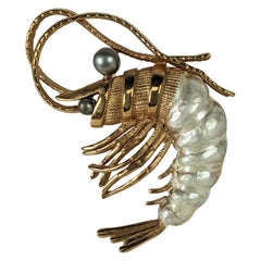 Marcel Boucher Broche de gamba esmaltado
