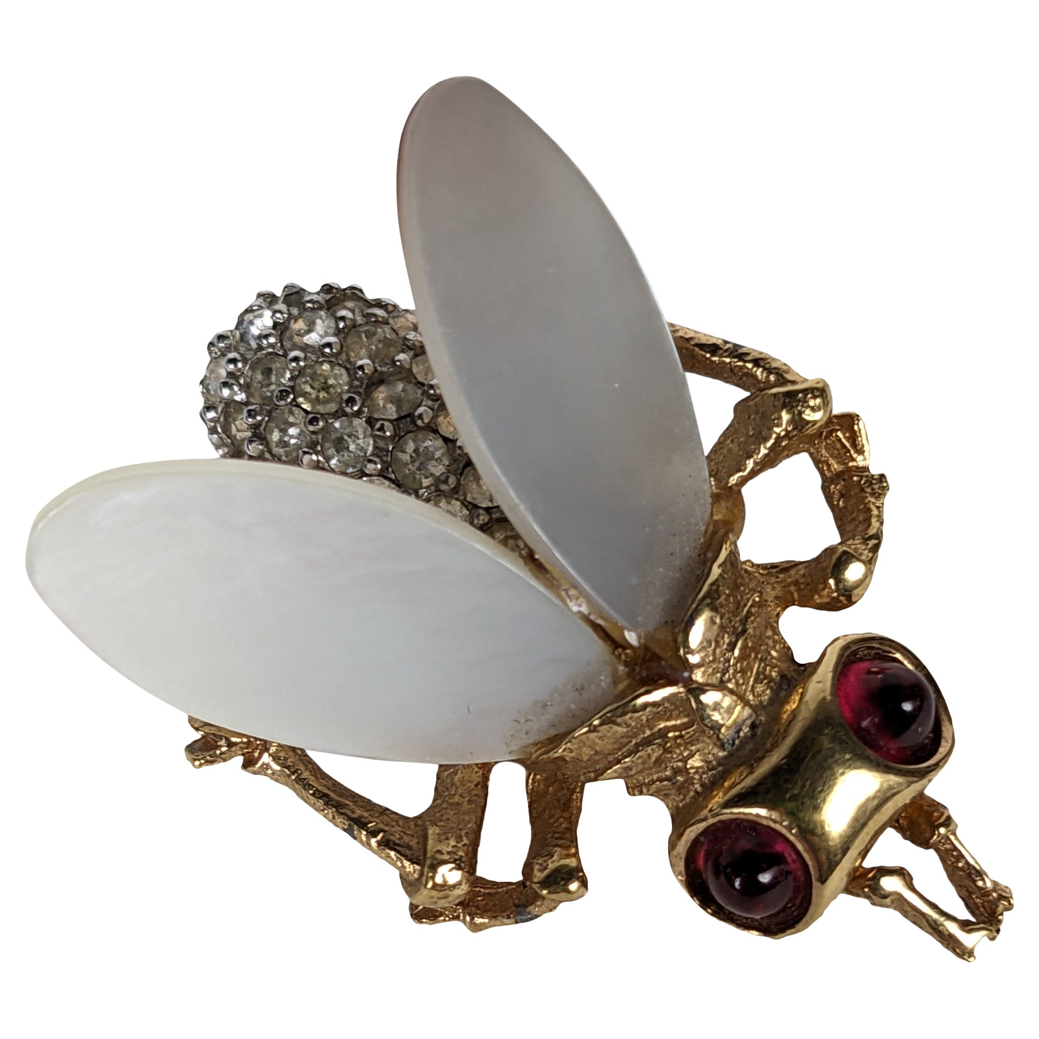 Marcel Boucher Mother of Pearl Pave Bee