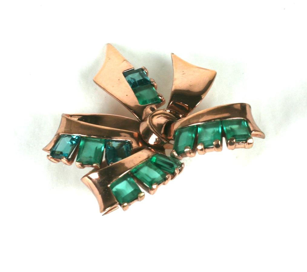 Marcel Boucher Retro Bow Knot Brooch In Excellent Condition For Sale In New York, NY