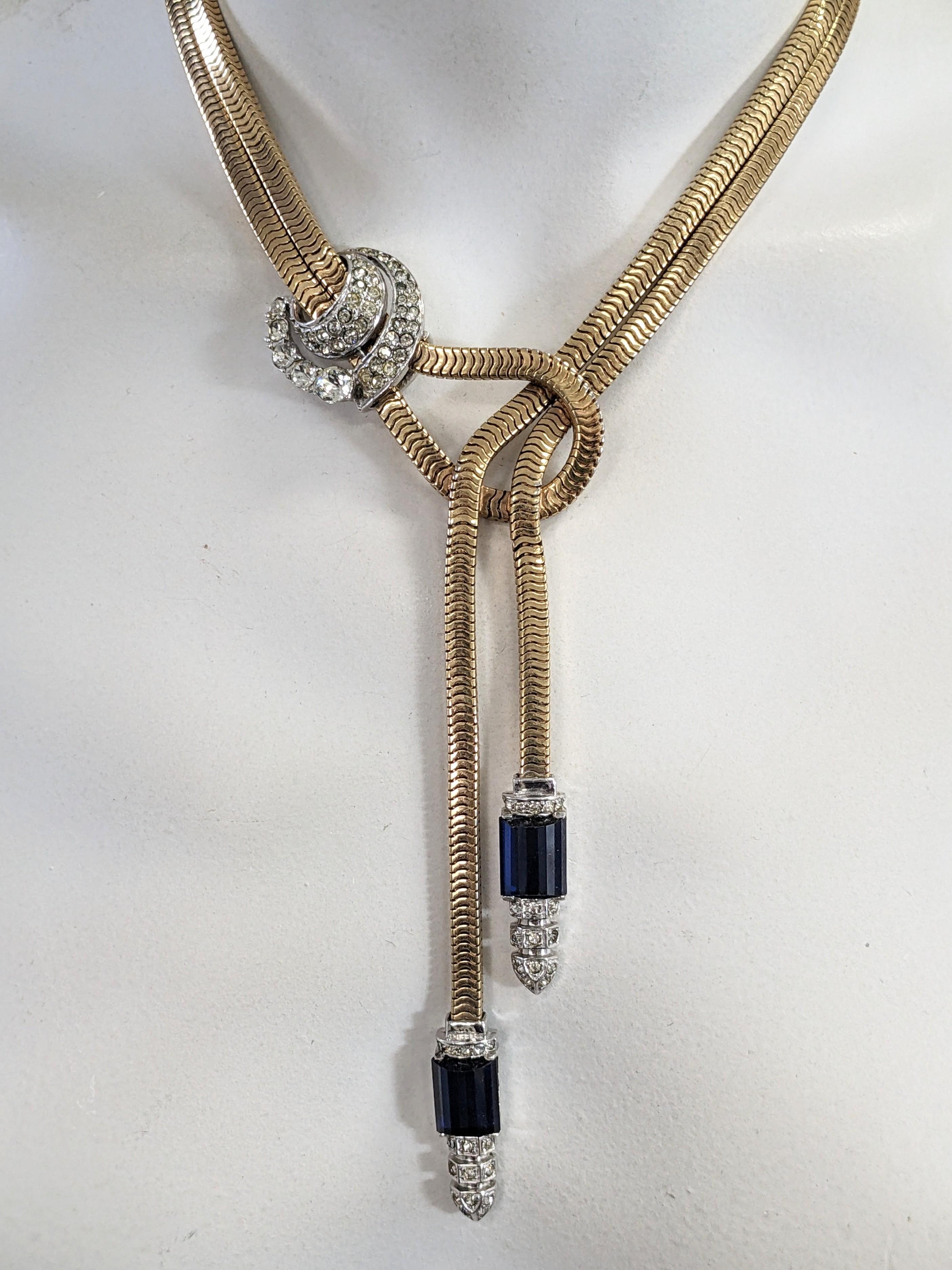 Marcel Boucher Retro Gas Pipe Pendant Necklace For Sale 3