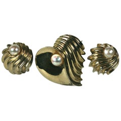 Marcel Boucher Retro Hearts Demi Parure