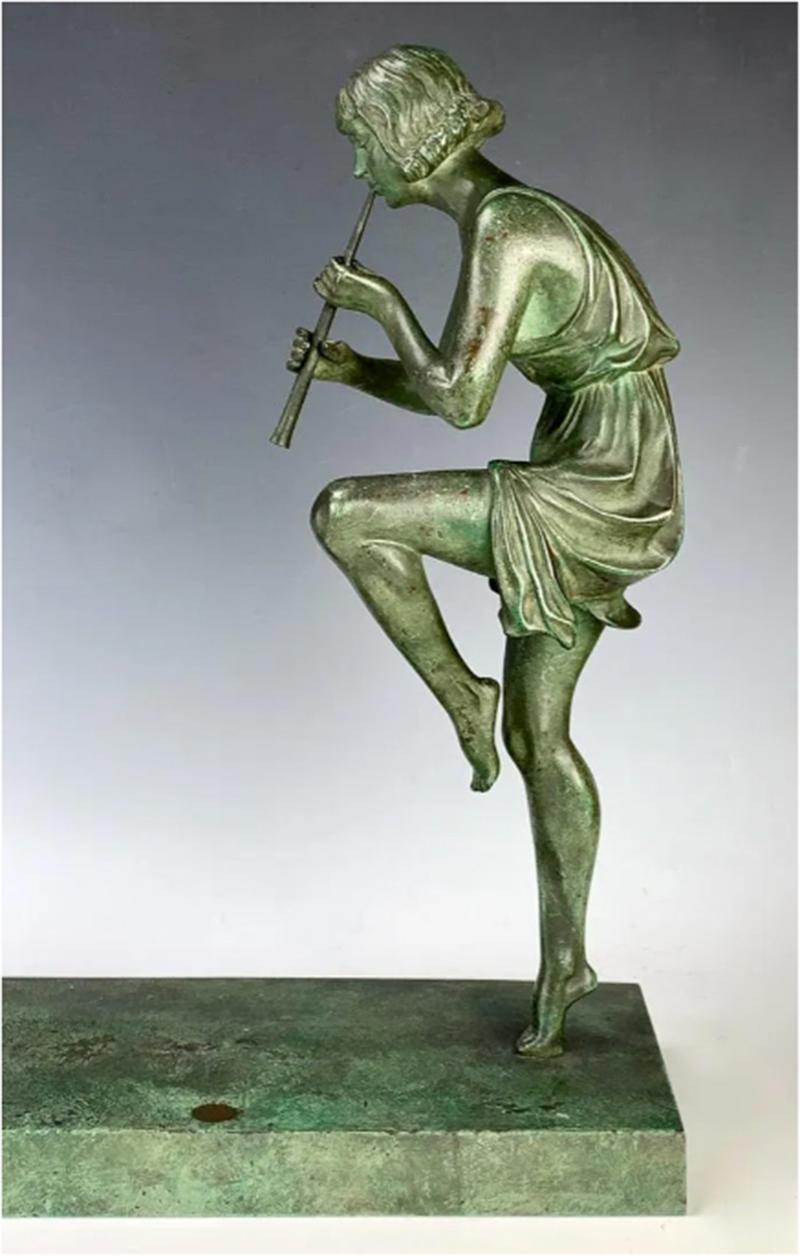 Art Deco Marcel Bouraine Bronze Sculpture 