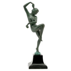 Marcel BOURAINE French Art Deco Dancer Sculpture 1920