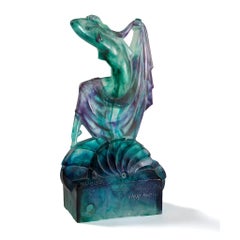 Marcel Bouraine & Gabriel Argy-Rousseau “Danseuse” Pâte de verre Sculpture