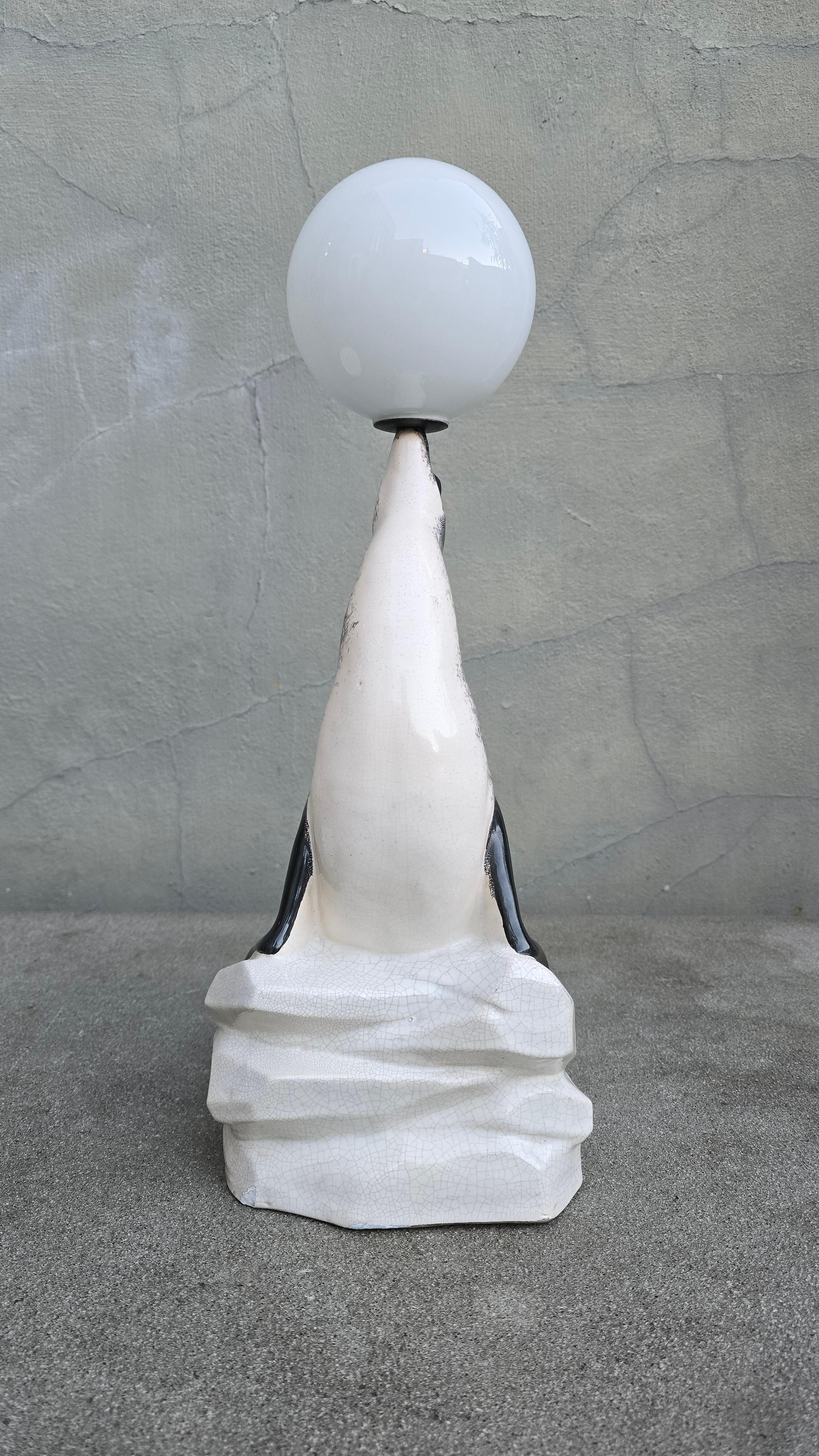 Glass Marcel Bouraine Sea Lion Lamp For Sale