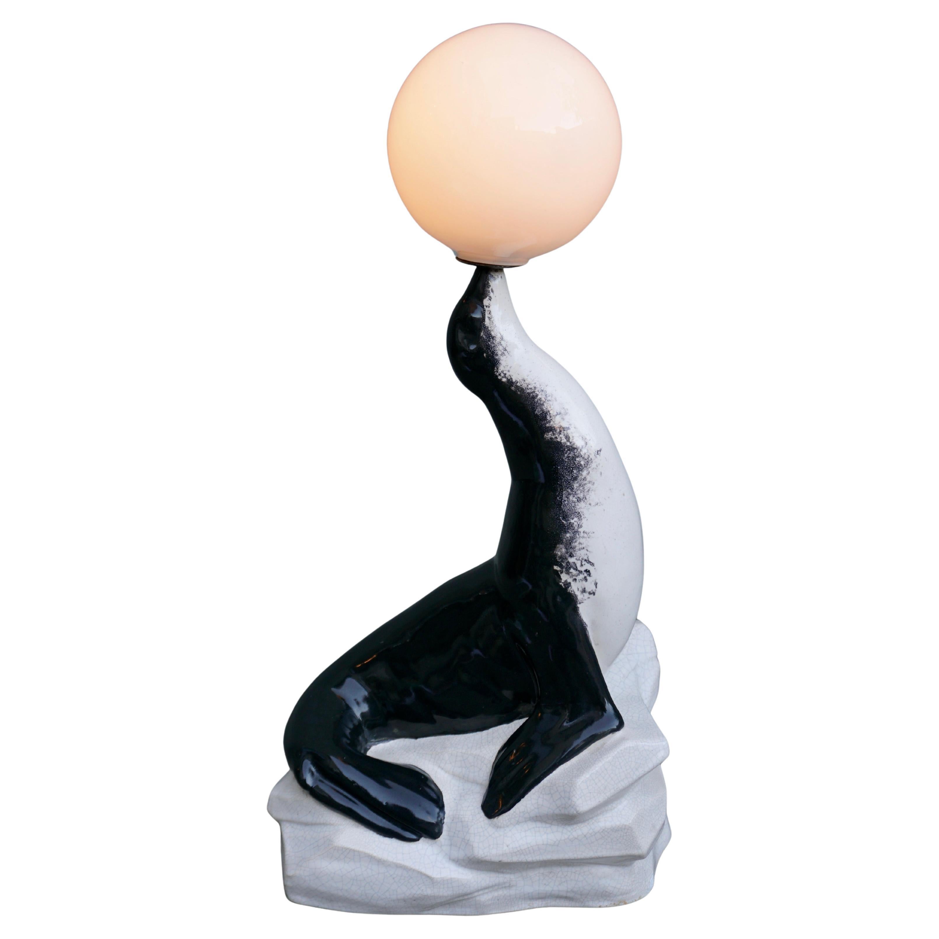 Marcel Bouraine Sea Lion Lamp