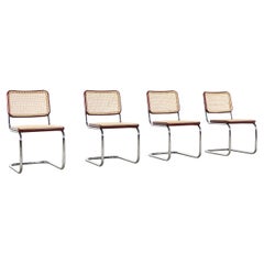 Marcel Breuer 4 Cantilever Chairs 'S32' for Thonet
