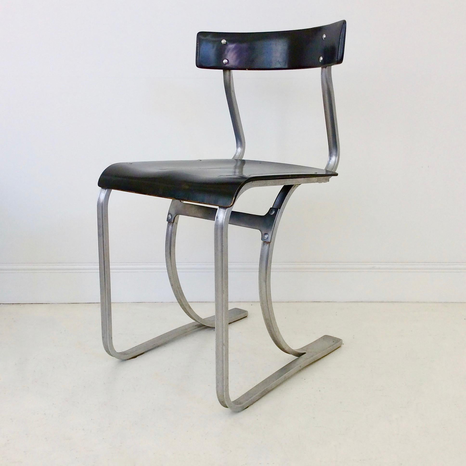 Aluminiumstuhl von Marcel Breuer, Modell Nr.WB 301, um 1932 7