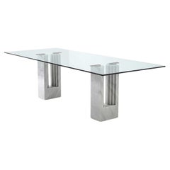 Marcel Breuer und Carlo Scarpa Delfi Tisch aus Marmor und Glas von Cassina