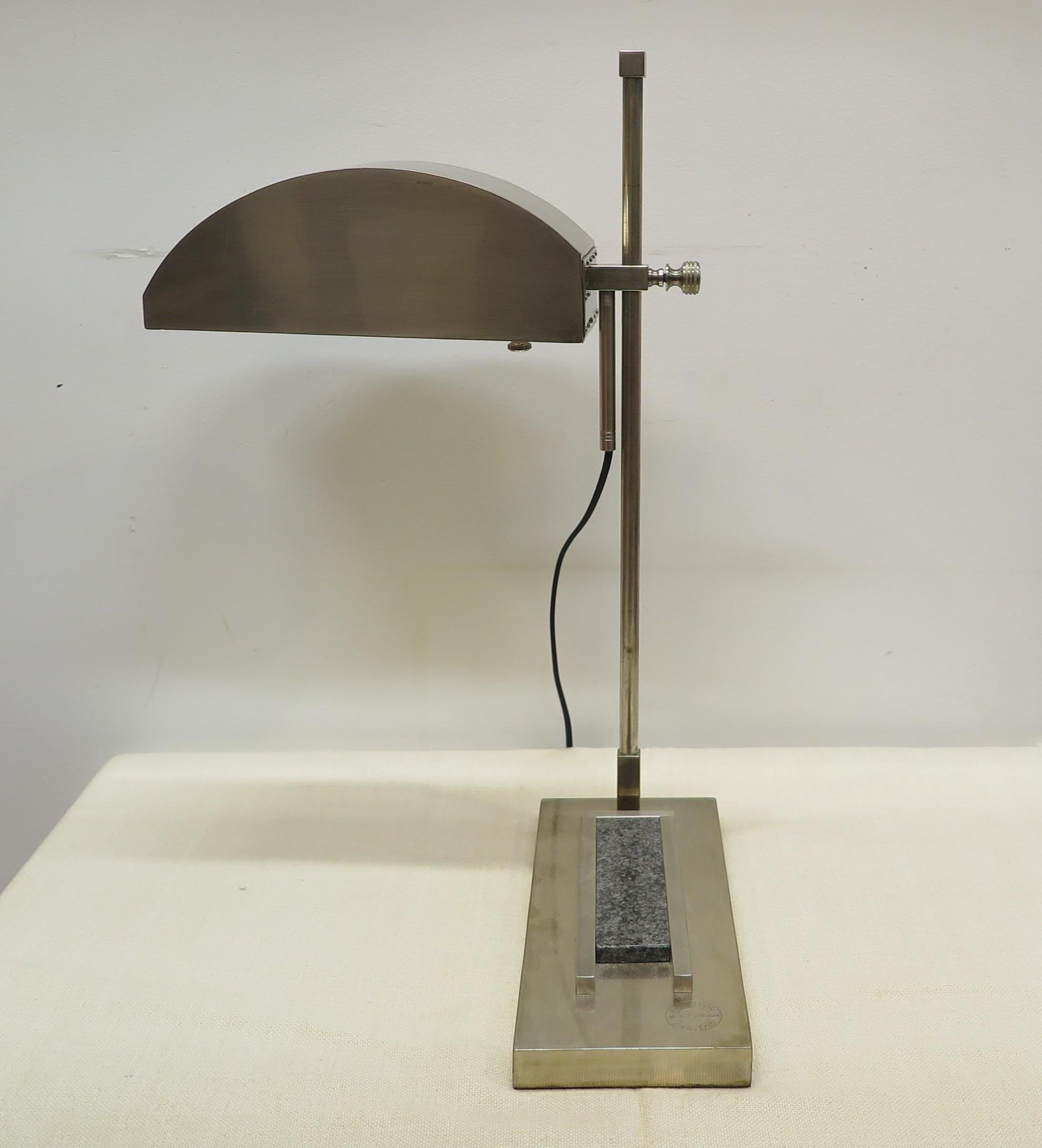 German Marcel Breuer Articulating Table Lamp For Sale