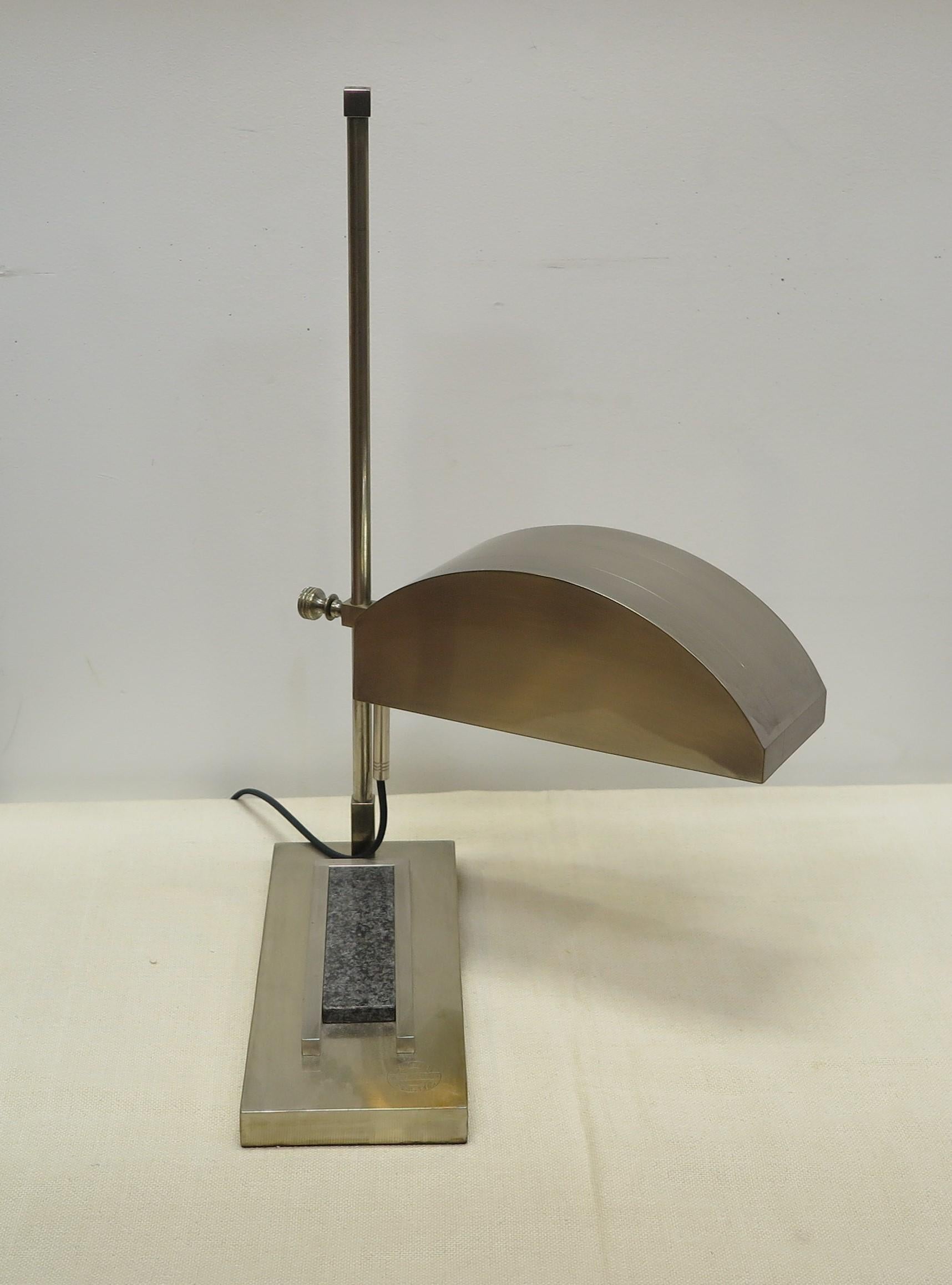 Bronze Marcel Breuer Articulating Table Lamp For Sale