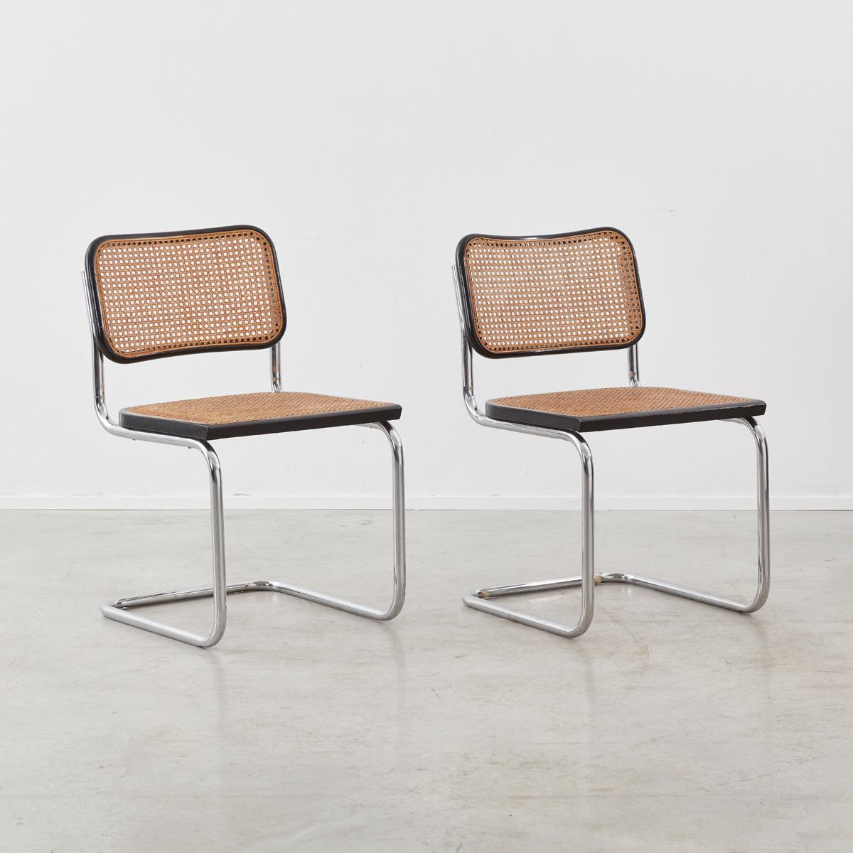 Modern Marcel Breuer Attributed Cesca Chair, Italy, circa 1970s