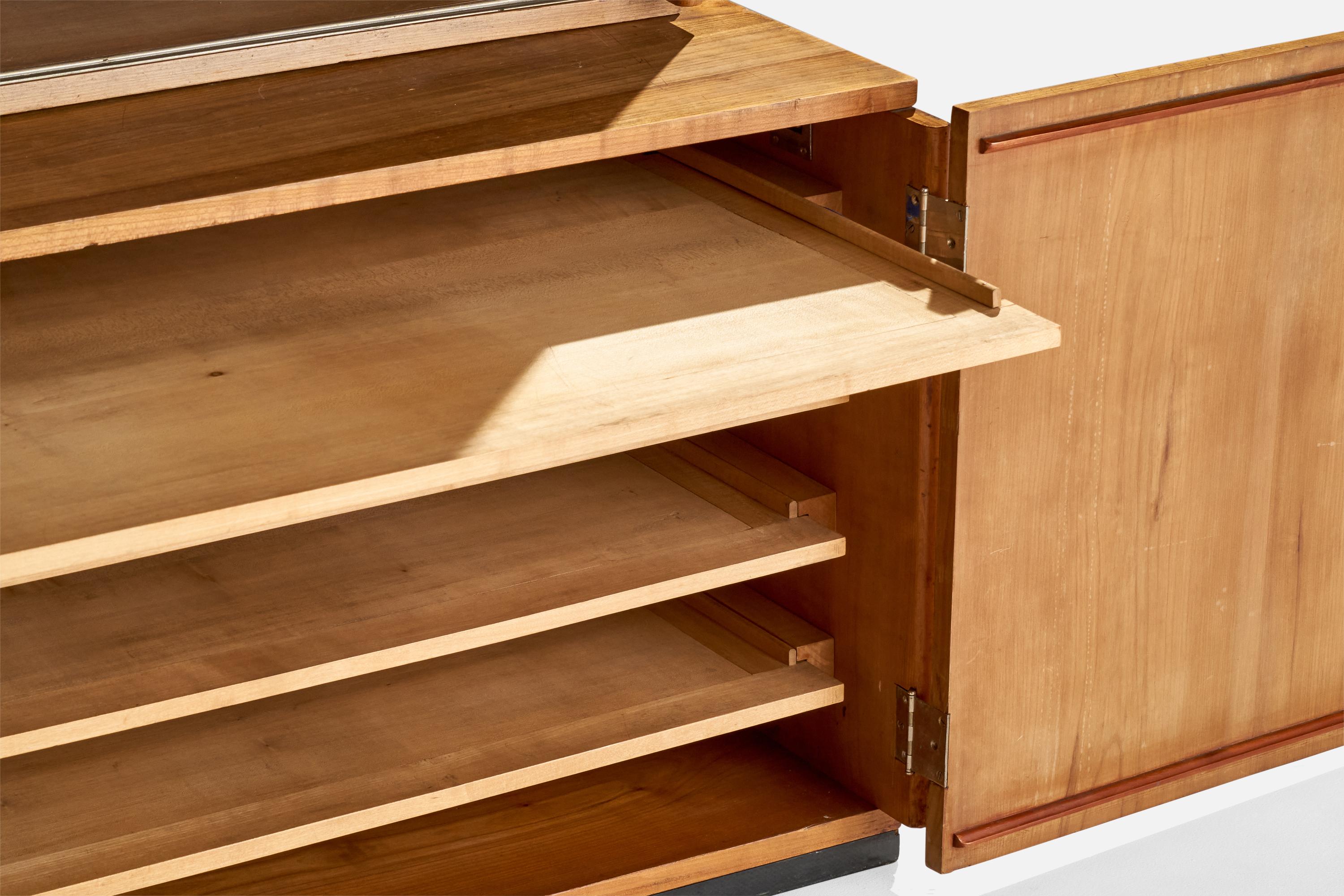 Marcel Breuer Attribution, Sideboard, Cherry, Glass, Germany, 1925 For Sale 7