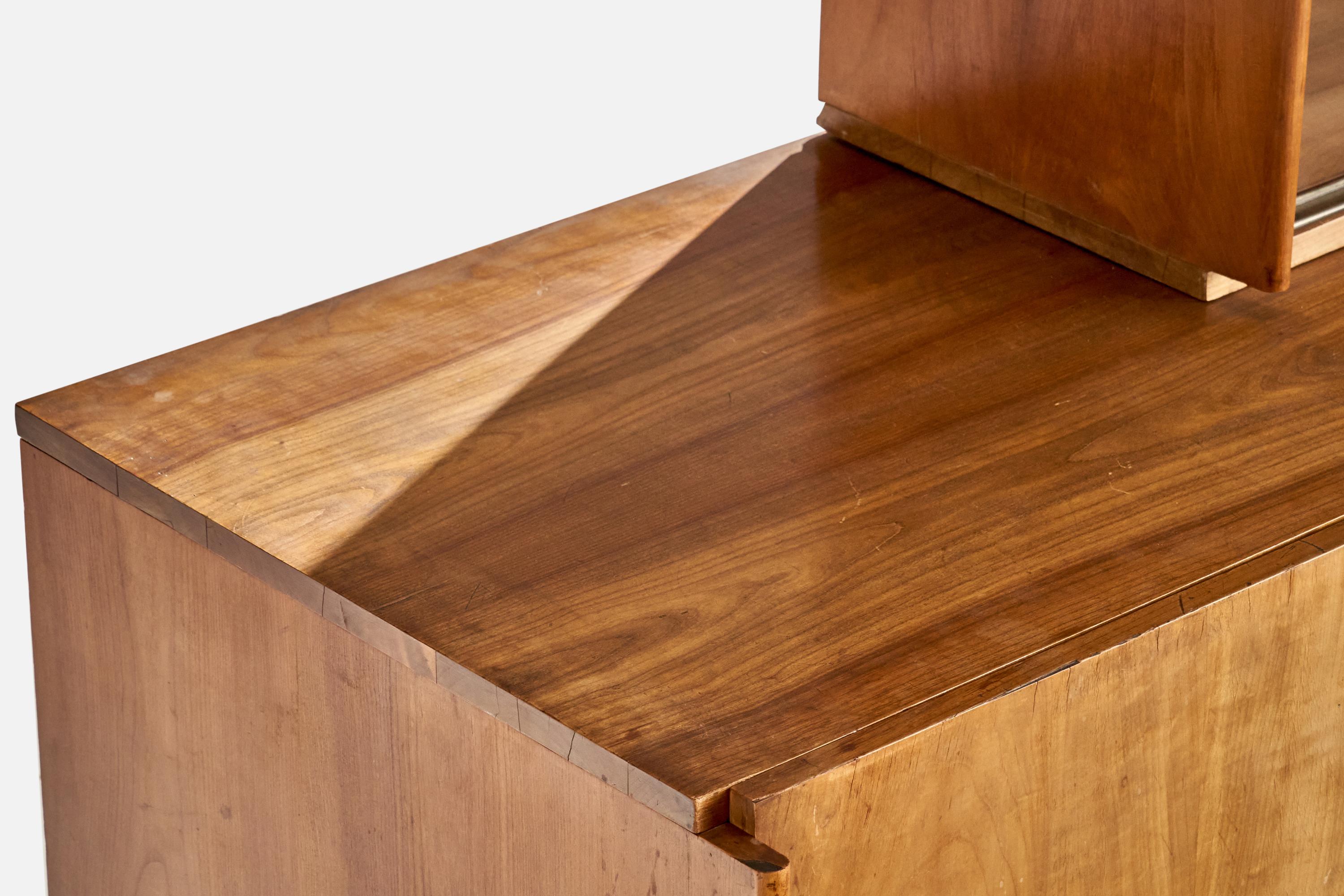 Marcel Breuer Attribution, Sideboard, Cherry, Glass, Germany, 1925 For Sale 10
