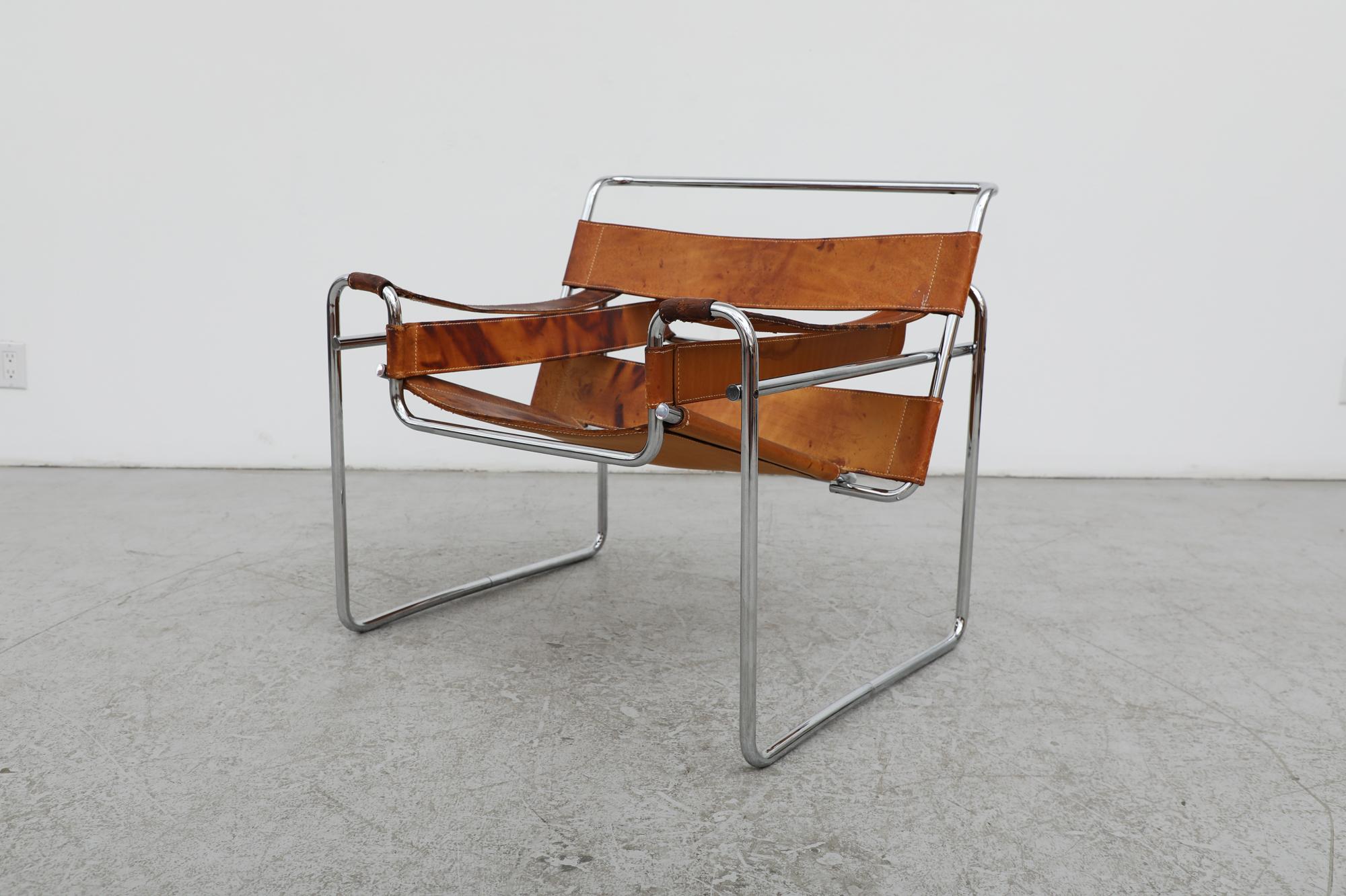 Marcel Breuer B3 Wassily Chair for Gavina, 1960's For Sale 4