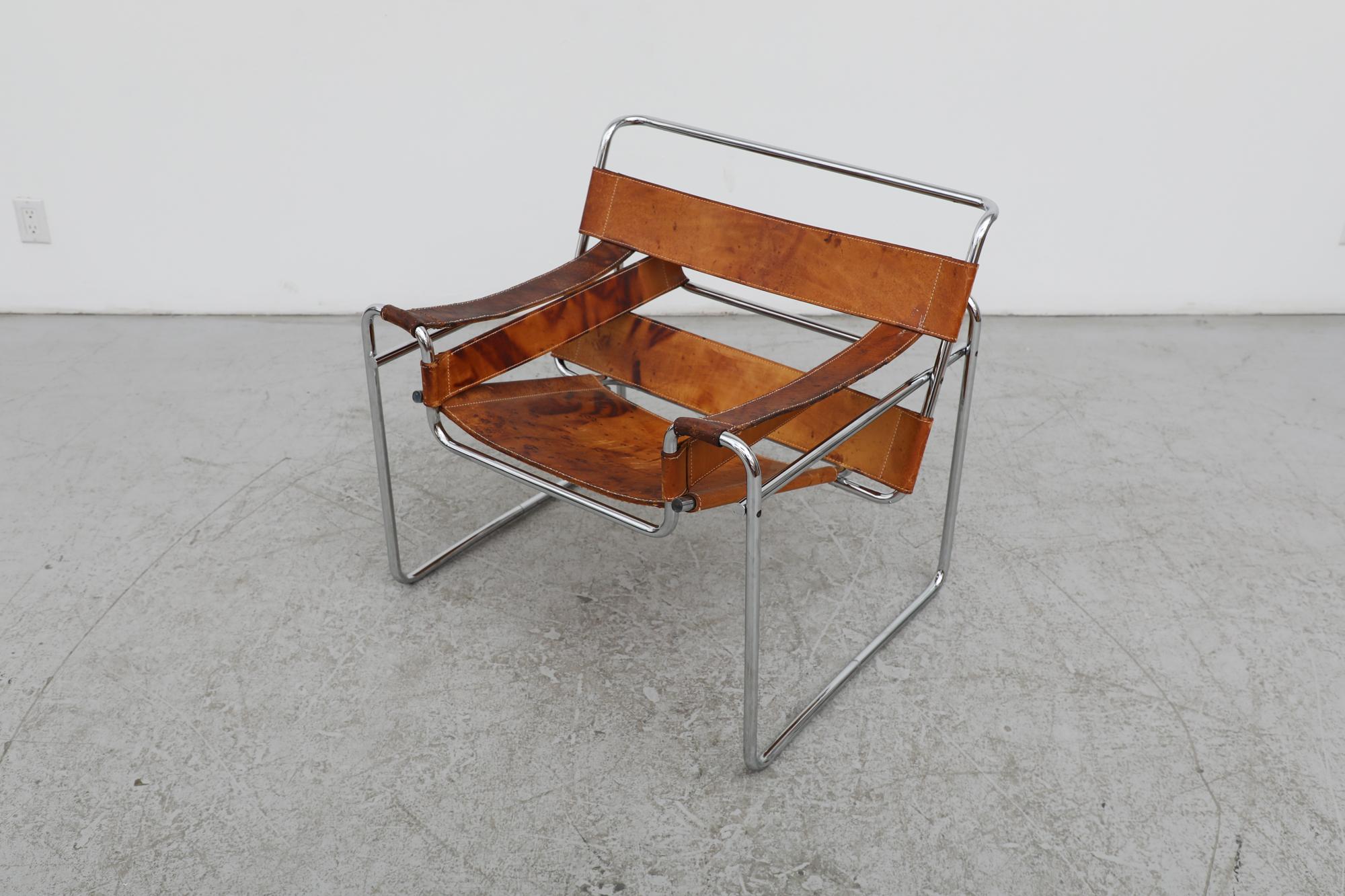 Marcel Breuer B3 Wassily Chair for Gavina, 1960's For Sale 5