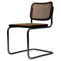 Marcel Breuer B32 "Cesca" Chair for Gavina, Chrome and Vienna Straw, 1968