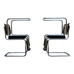 Marcel Breuer B32 Cesca Dining Room Chairs for Gavina Knoll, 1963, Set of 4