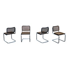 Retro Marcel Breuer B32 Cesca Dining Room Chairs for Gavina Knoll, 1963, Set of 4