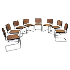 Marcel Breuer B32 Cesca Dining Room Chairs for Gavina Knoll, 1963, Set of 8