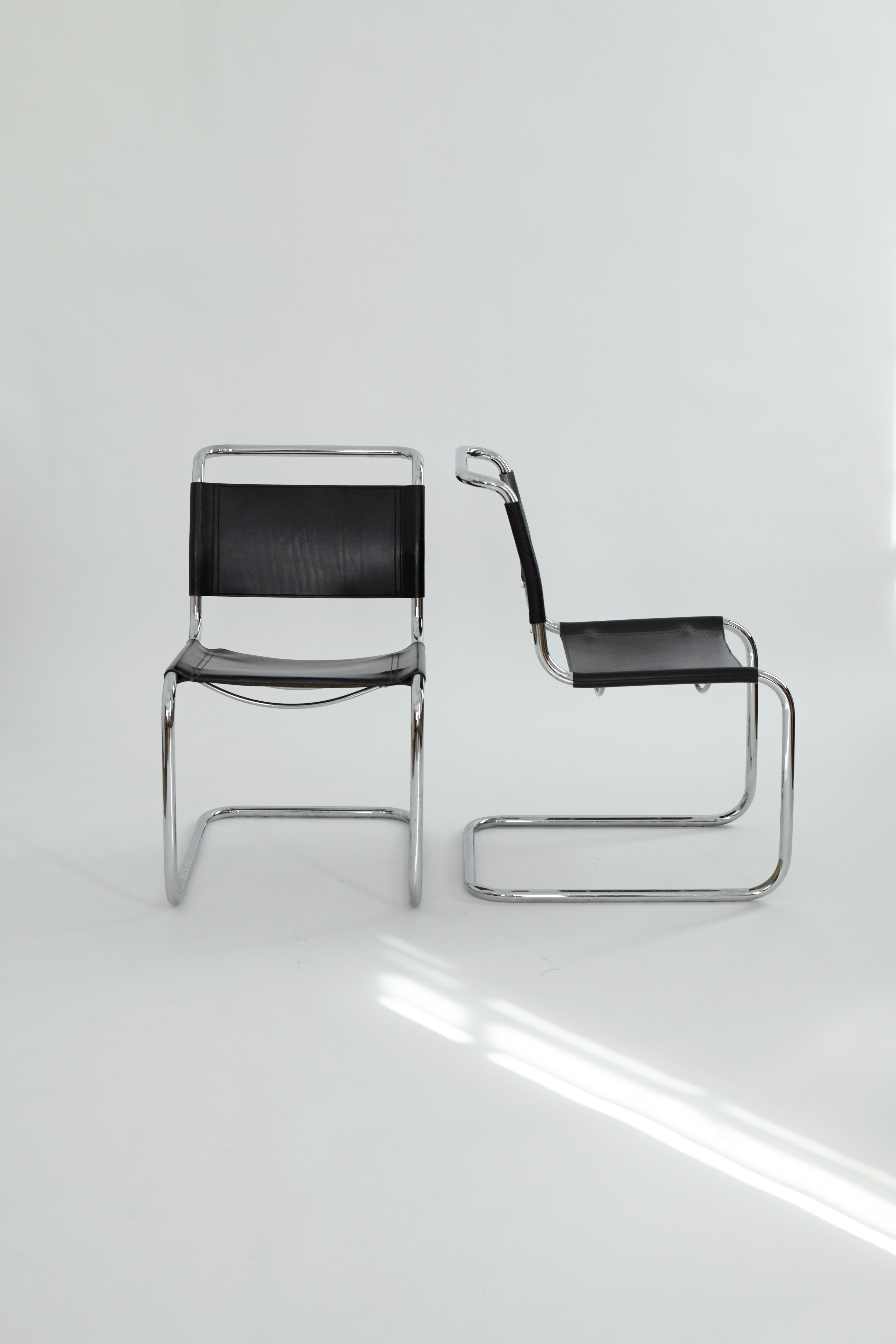 Mid-Century Modern Mart Stam B33 Chairs by Fasem  For Sale